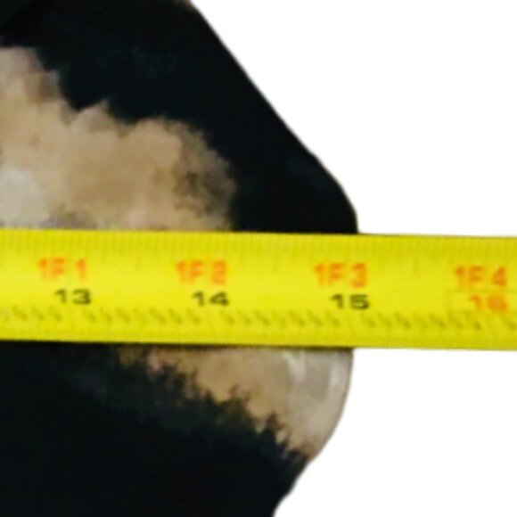 Dress Abstract Animal Wrap Side Zippers Piping Brown Black Women's Small Mossimo - Picture 10 of 16